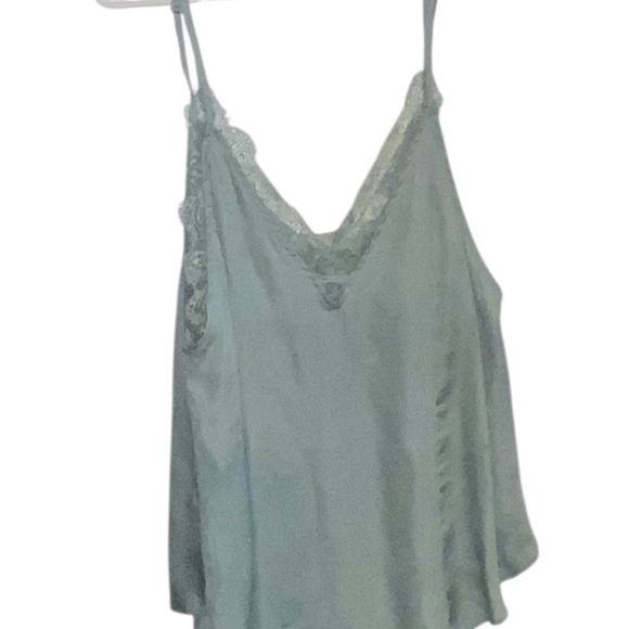 Mustard seed sage green camisole with lace inlay - Picture 2 of 6